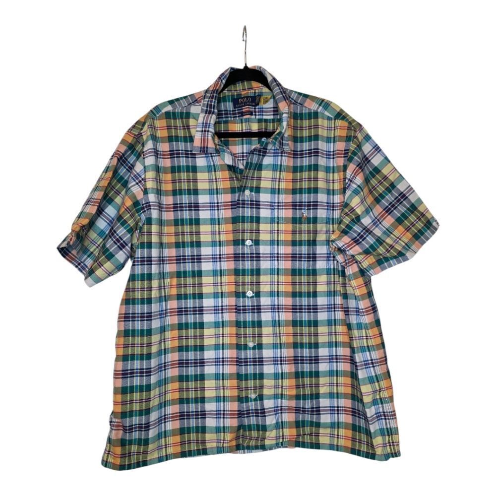 POLO RALPH LAUREN Plaid Classic Fit Button Down Shirt - Size‎ XL